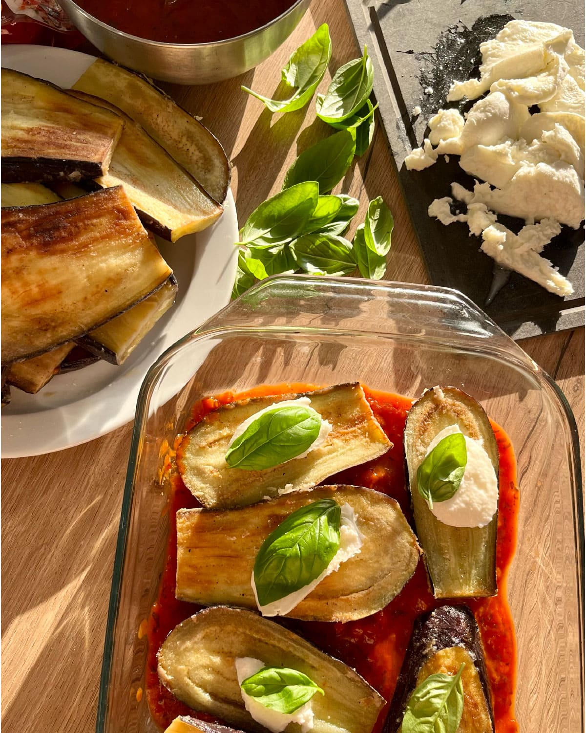 Plat de Parmigiana pour illustrer une recette de Evolvive