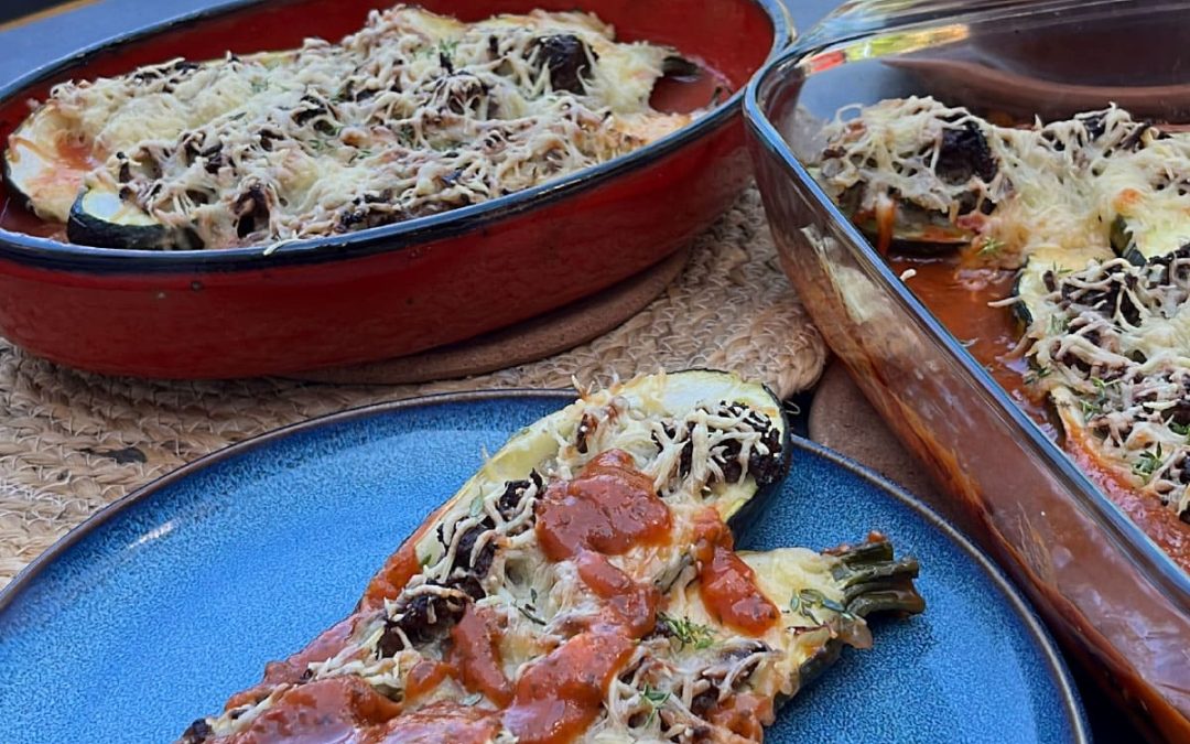 Courgettes farcies à la viande hachée