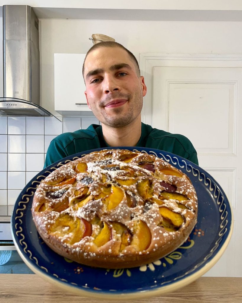 recette gateau nectarine avec Evolvive