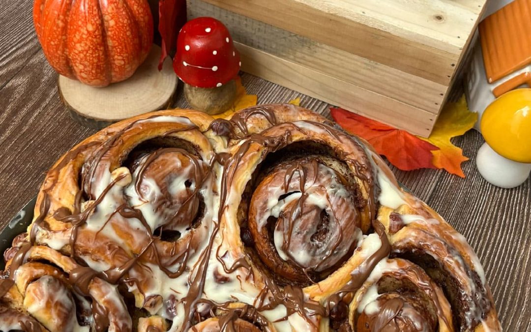 Cinnamon rolls à la pâte à tartiner