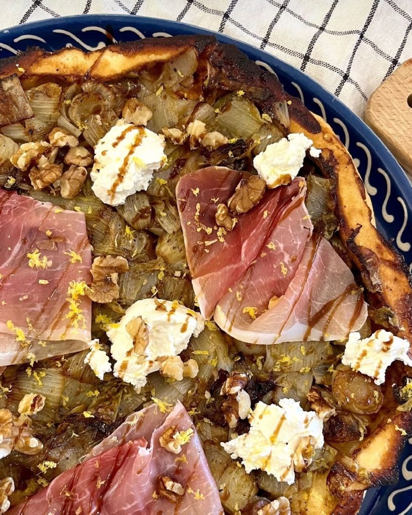 Tarte tatin endives et jambon cru
