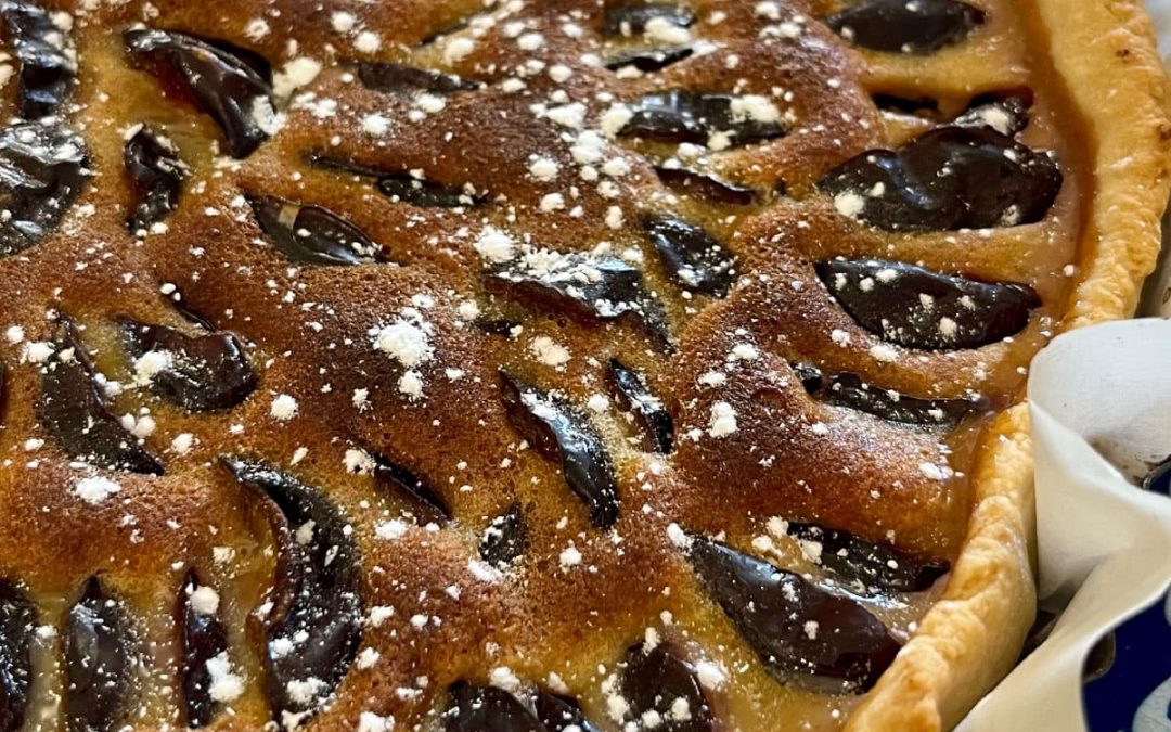 Tarte aux quetsches à la cannelle
